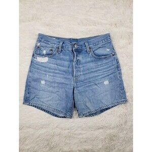 Levi's 501 XX Women's Shorts Distressed Faded Bottons Fly Size W28 High Rise